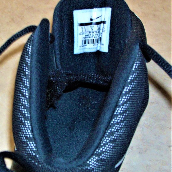 Womans Nike Air Precision High Top Basketball Shoes~~Black~~7.5 - Picture 3 of 5